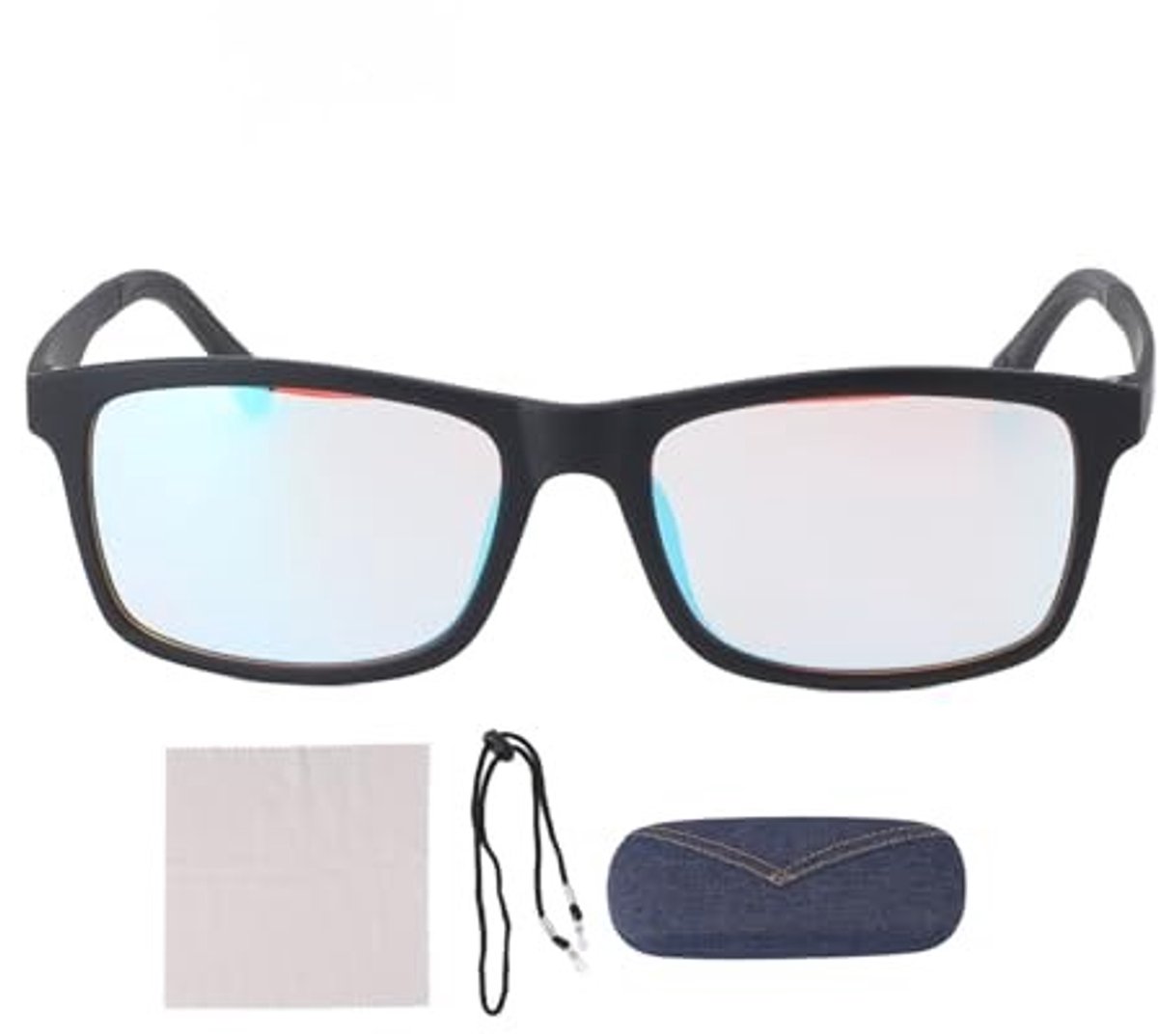 Dailygoods- Kleurblinde Bril - Kleurverbetering - Kleurcorrectie - Kleurblinde Glazen - Hars/TP90 - Inclusief Brillenkast - Kleurcorrectiebril