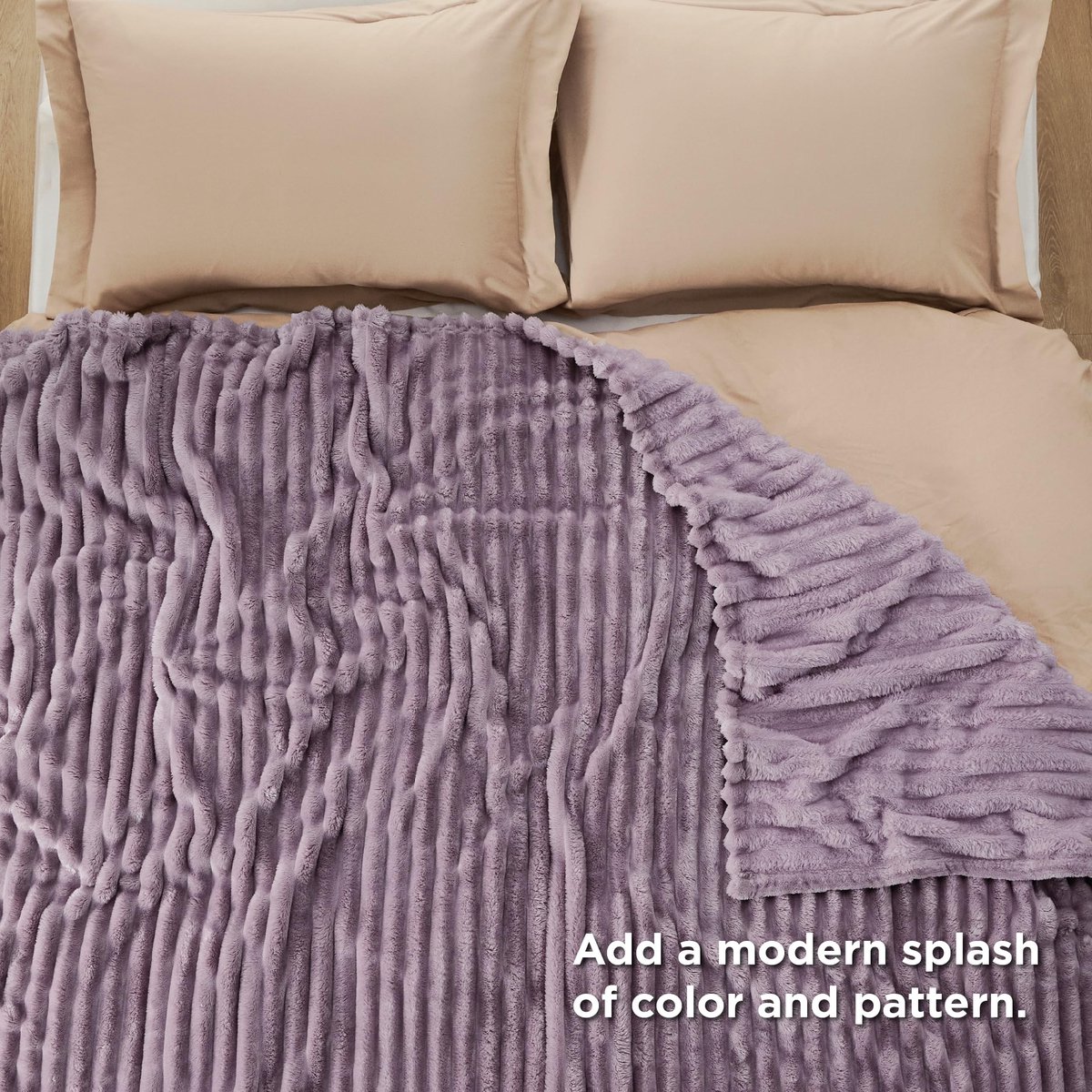 JHUBERS- Deken XXL - Zachte/Fleecedeken - Wollige/Bankdeken - Comfortabel - Grof Ribdeken - 240 x 220 cm