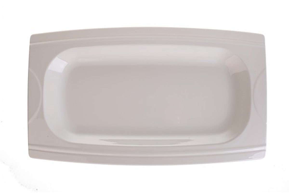 Melamine serveerschaal 40,5x23,2x3,6cm - Duurzaam & Stijlvol