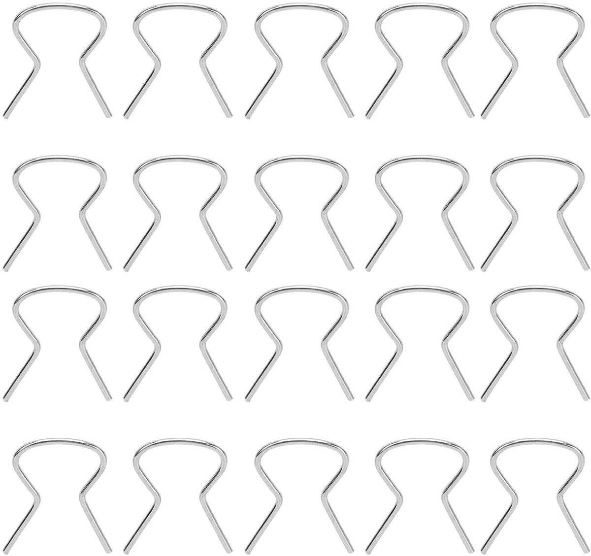 JHUBERS- Bevestigingsclip Metalen - Raamgreepbevestigingsclips - Krukhouder - 20 Stuks - OE 4138439/11100222 - Veiligheid en Kwaliteit - Raamgreepclip