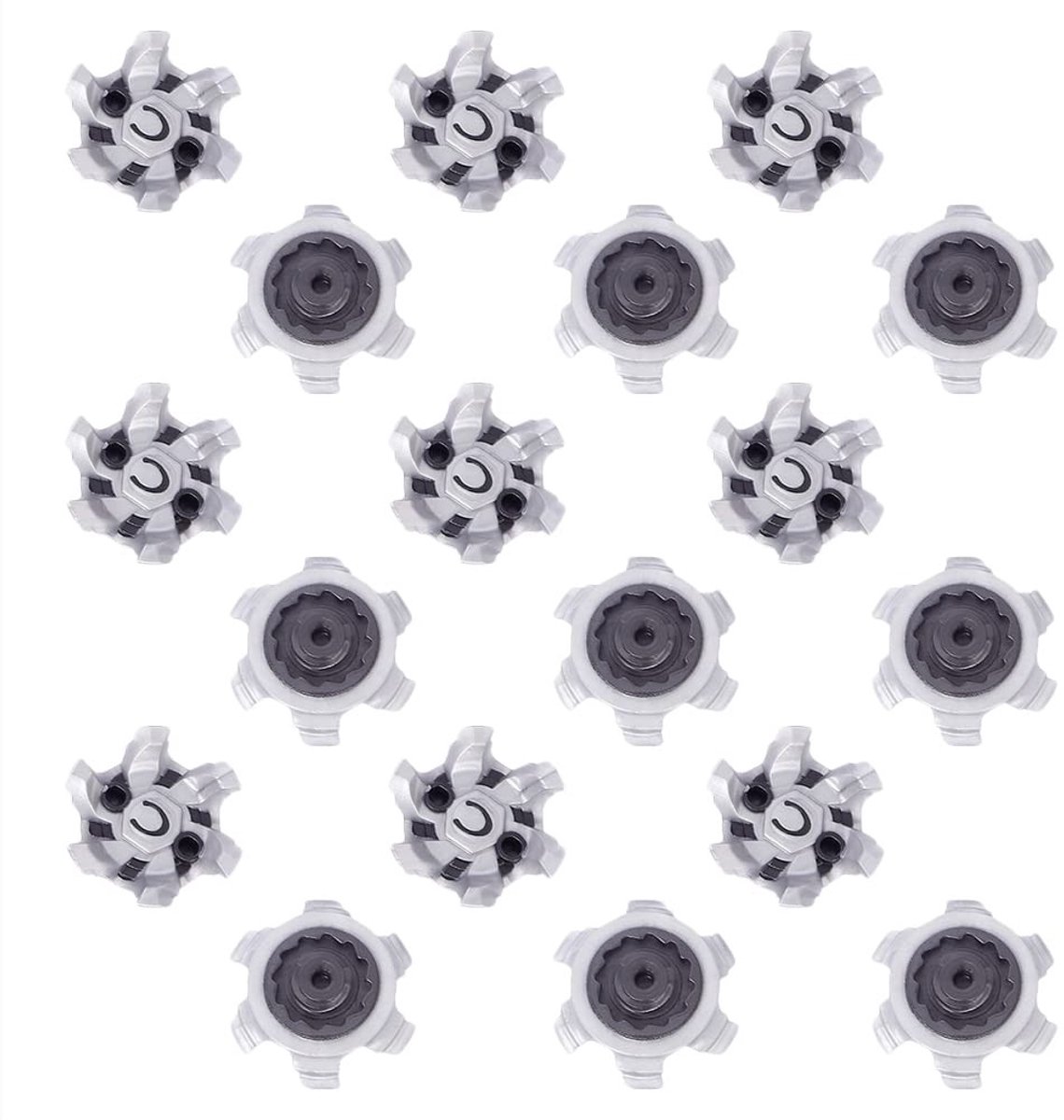 18 Stuks Golf Schoen Spikes - Rubber Soft Vervangstuds voor Optimale Grip en Stabiliteit op de Golfbaan