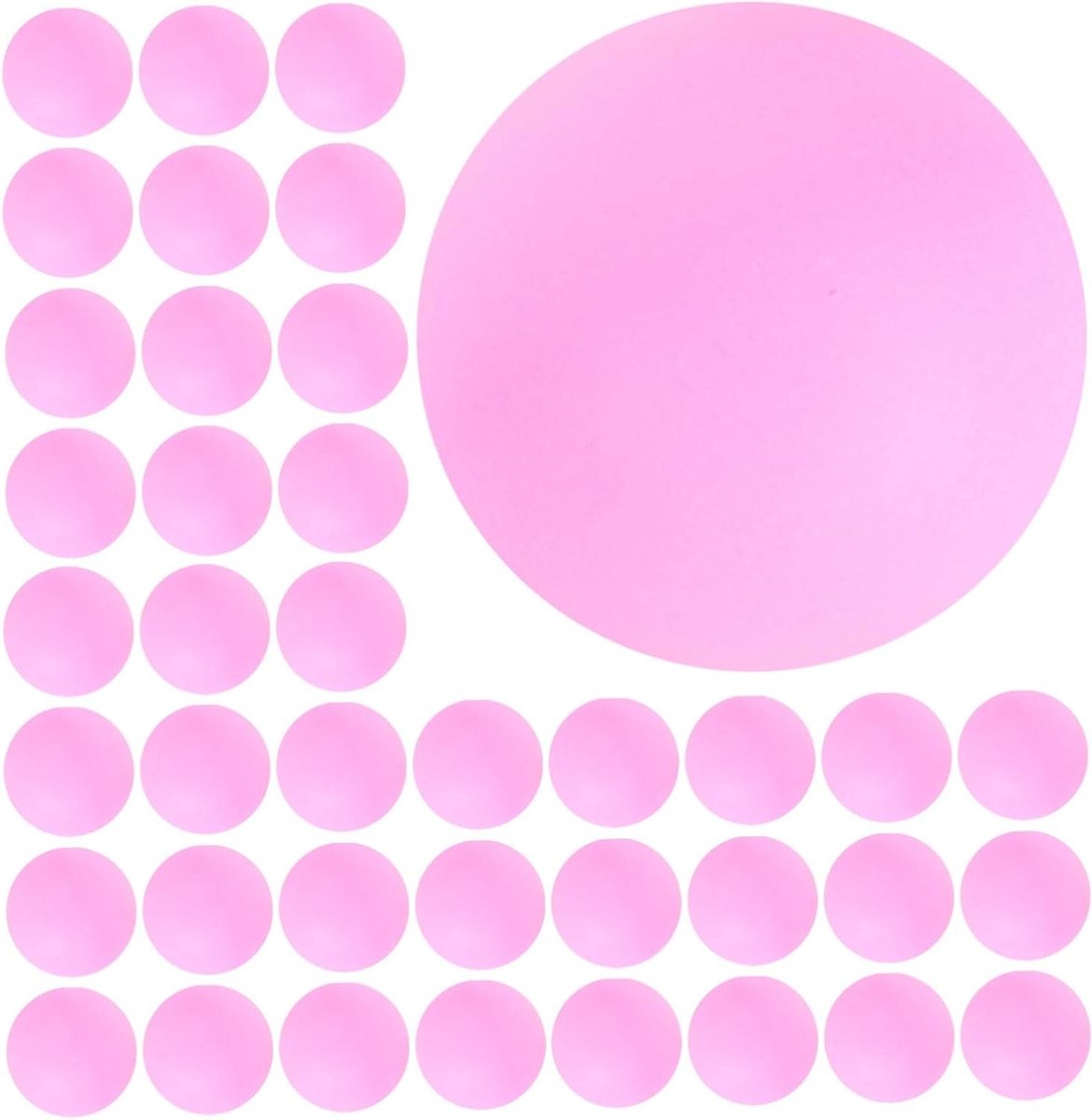 Tafeltennisballen - Pingpong ballen - Feestactiviteit Loterij - Naadloos Ontwerp - 150 stuks - Roze