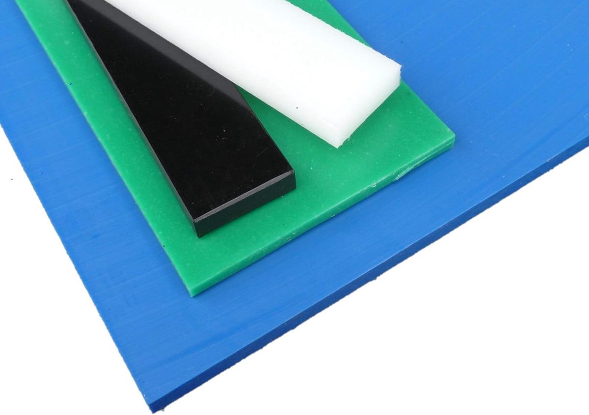 PE-HD Plaat - Polyethyleen Blad - Constructie Materiaal - Goede Chemische Bestendigheid - 495 x 495 mm - Zwart