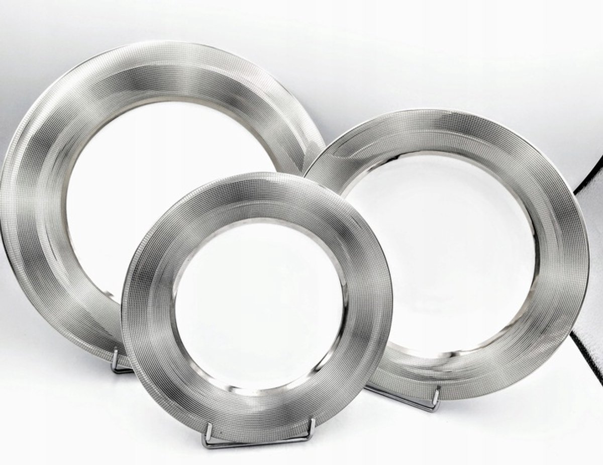 Bogucice Opal Platin Servies 18-delig voor 6 personen