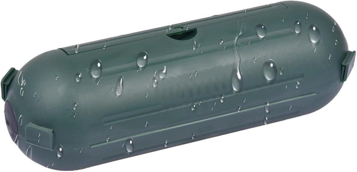 Kabel Beschermbox - Verlengkabel Veiligheid - Buiten Aansluitingen - Waterdicht IP54 - 21 cm - Groen