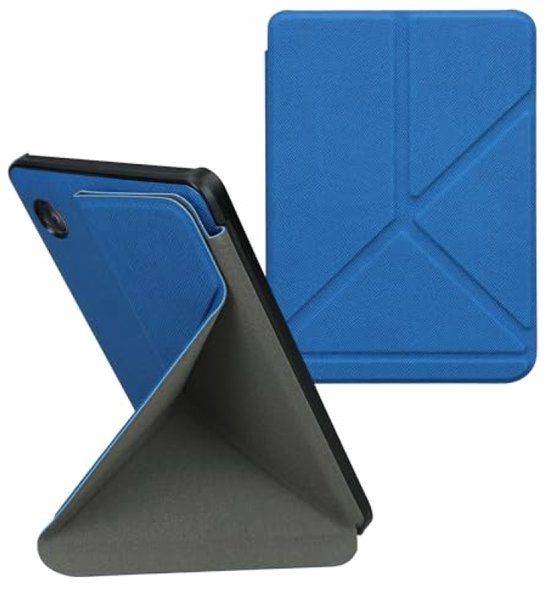PromoHome E-reader Hoesje met Standaard voor Kobo Clara BW/Colour - Kunstleren Cover - Blauw — afbeelding 2