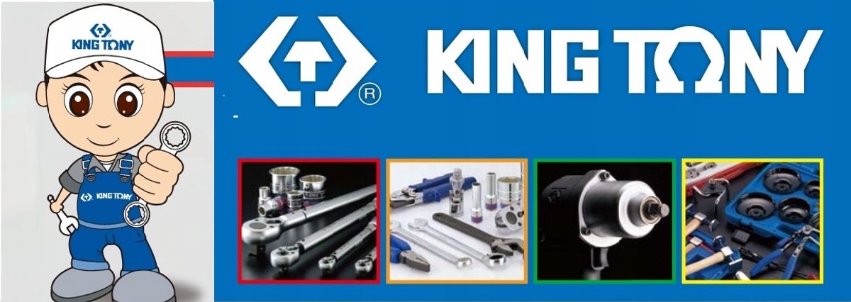 King Tony pijpverloopring 8mm 6-kant 120mm