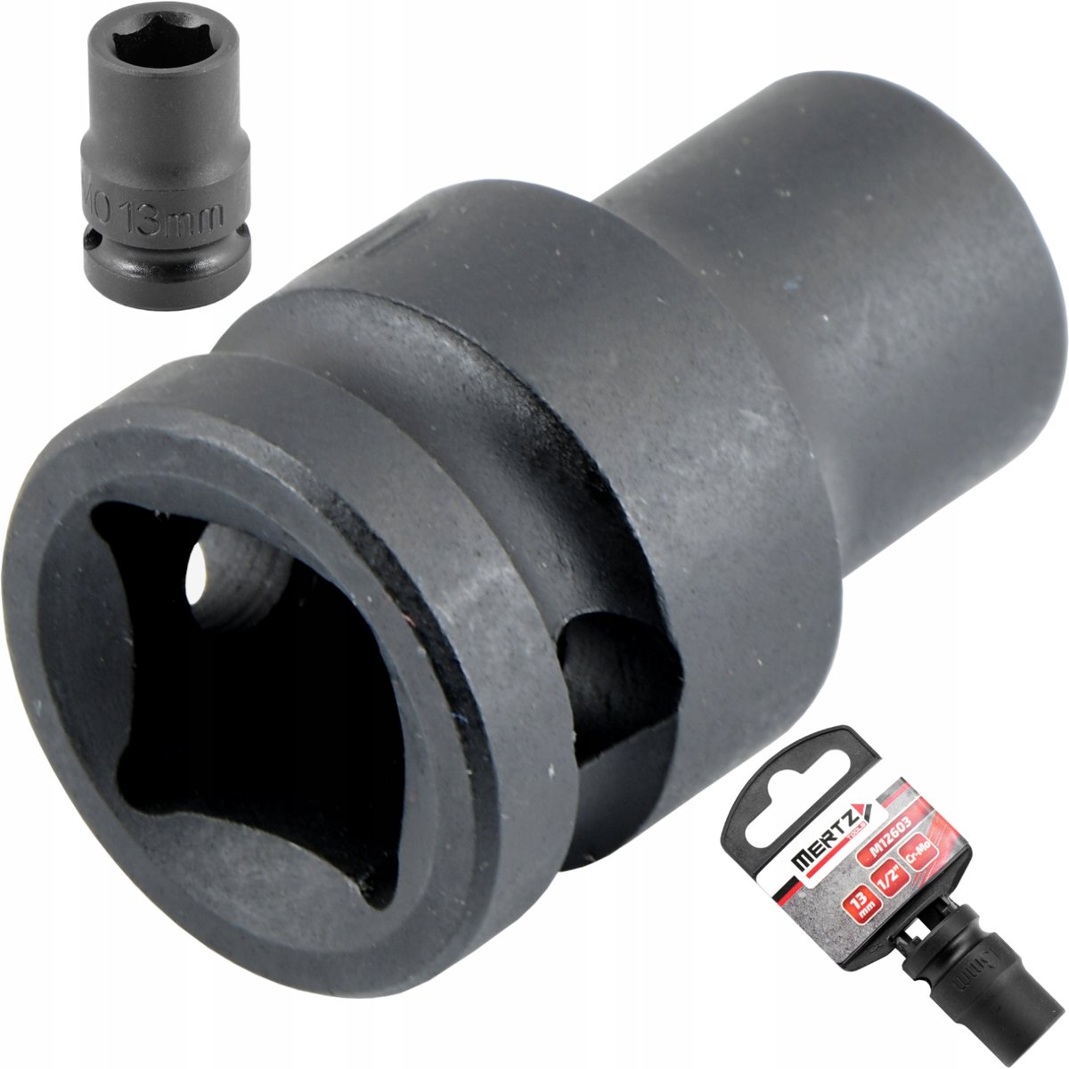 Mertz Impact Doppenset 1/2" 13mm Hex Cr-Mo - Duurzaam en Precisie