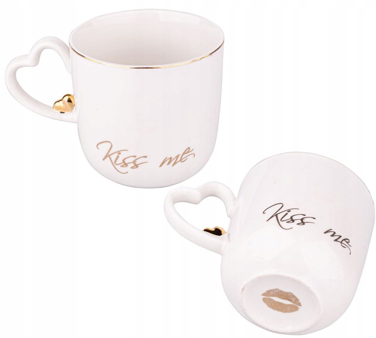 Hartvormige Mok - 400ml - Porselein - Valentijnsdag Cadeau