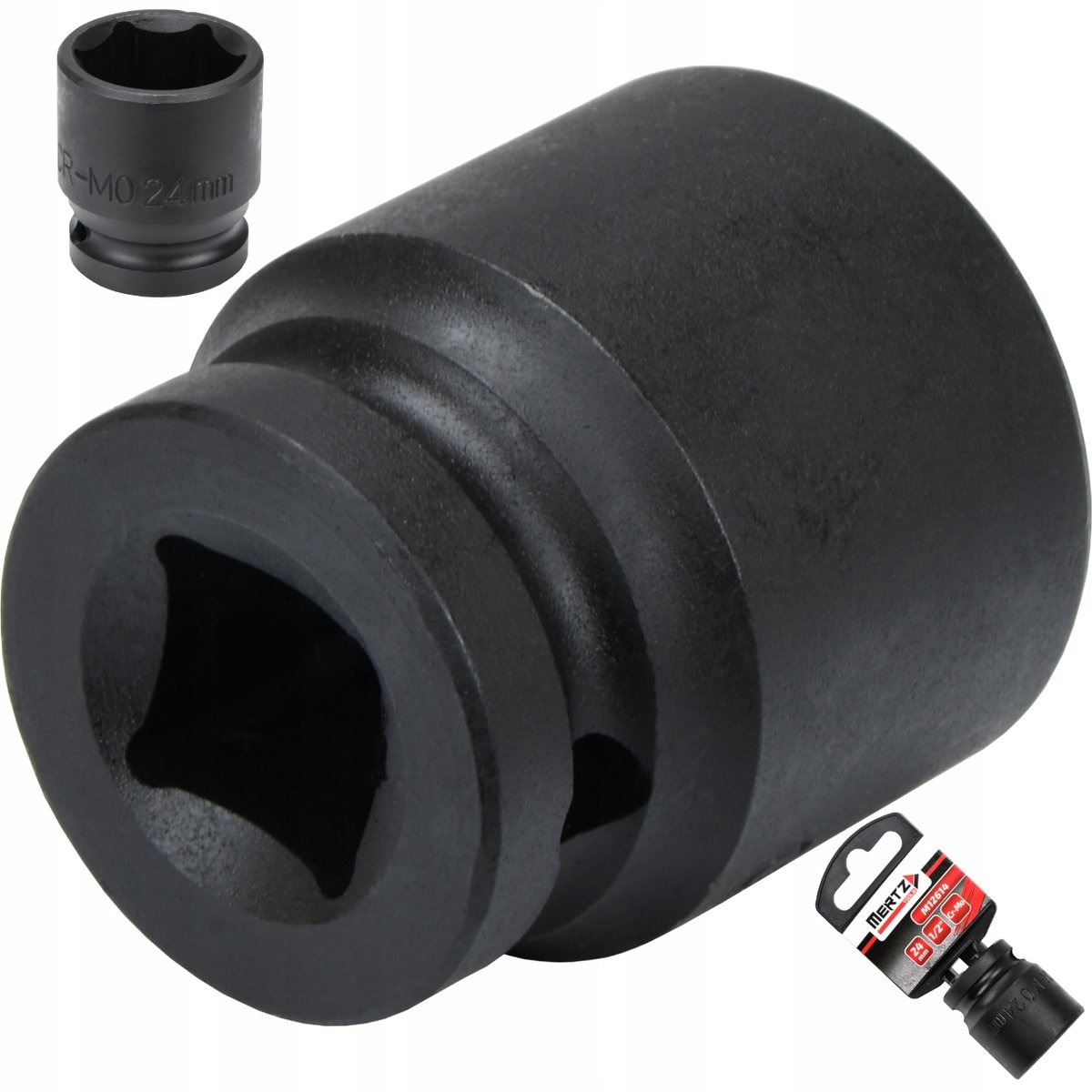 Mertz Slagdop 1/2" 24mm Zeskant Cr-Mo