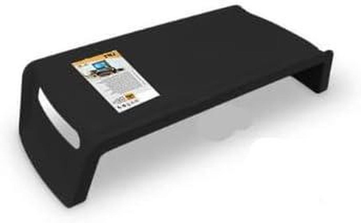 Monitor Verhoger - Bureau Verhoger - Werkplek Organiseren - Met Opbergruimte - 58.7 cm - Zwart
