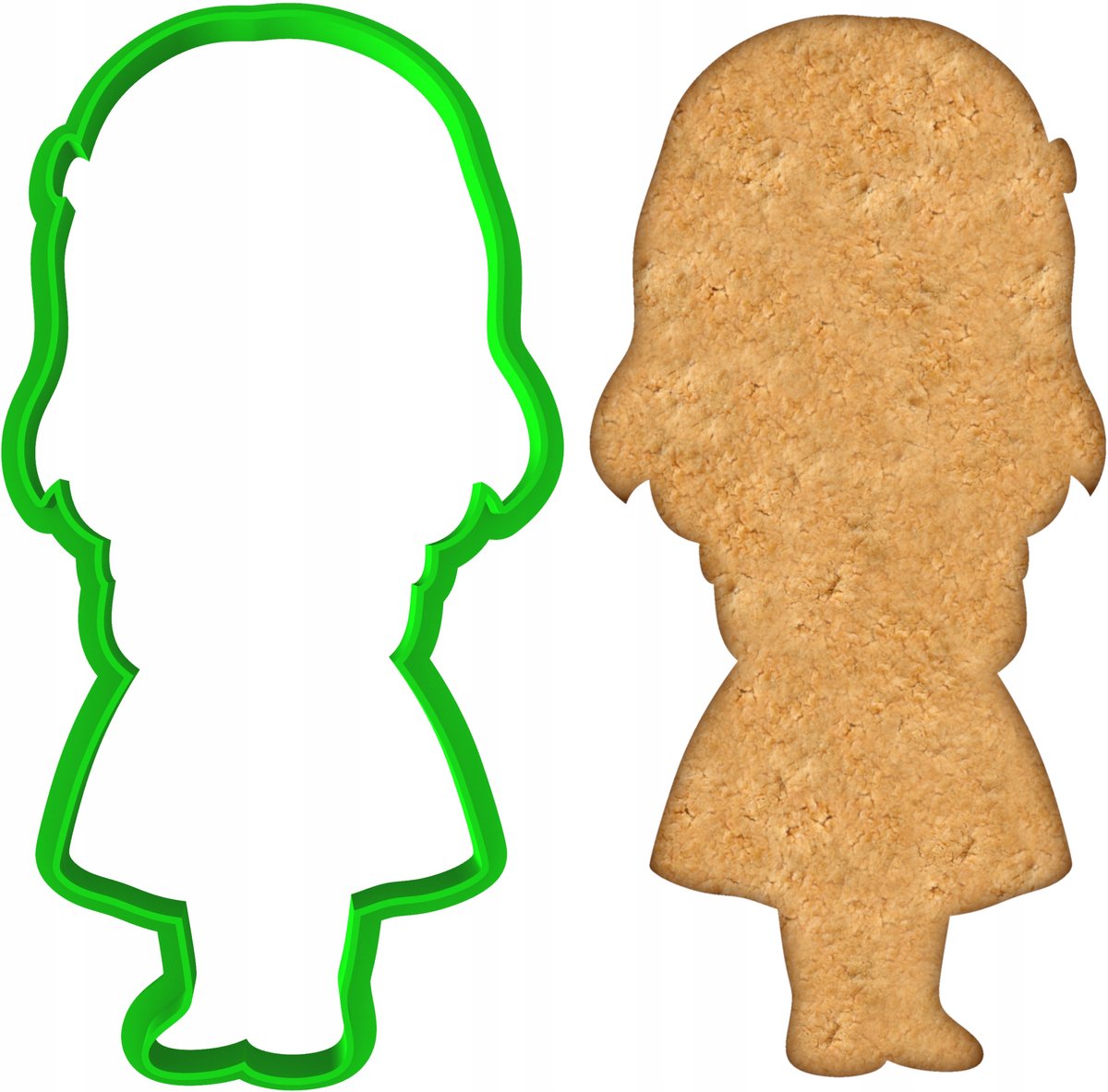 Koekjesvorm Meisje 12cm - Bakken met Plezier