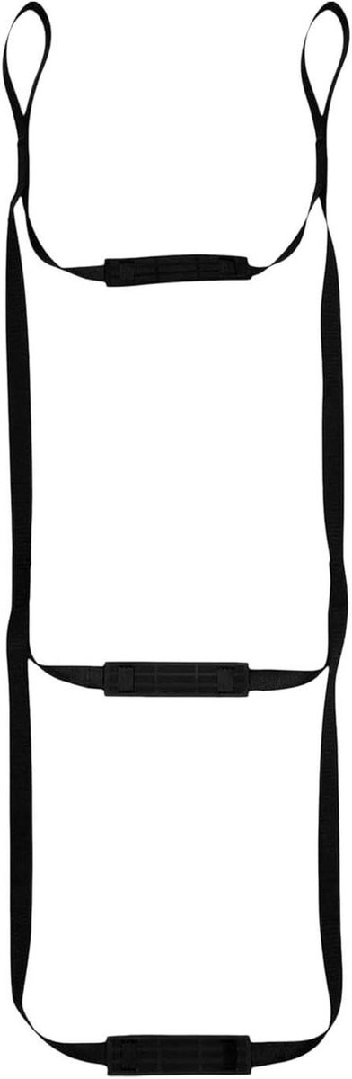 Touwladder Boot - Klimhulp Nylon - Watersport Ondersteuning - Dubbel Versterkte Treden - 3 Stappen - Zwart