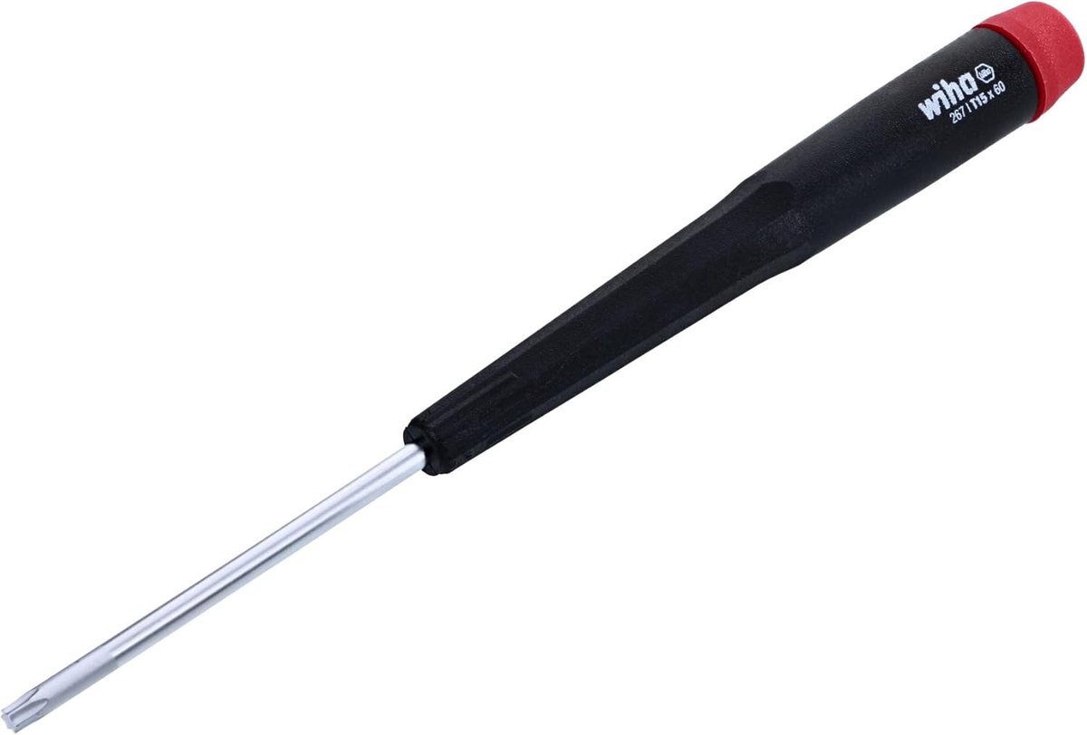 Torx Schroevendraaier - Precisie Handgreep - Precisie Werk - Hoge Kwaliteit Staal - T15 x 60 mm - Grijs