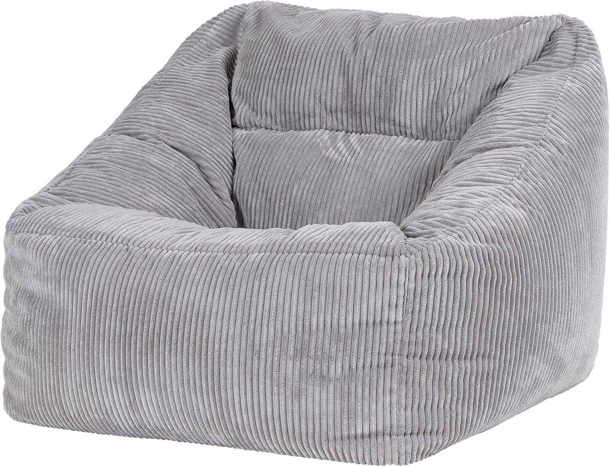 Zitzak Fauteuil - Comfortabele Stoel - Ontspannen Thuis - Innovatief Ontwerp - 100x88x80 cm - Grijs