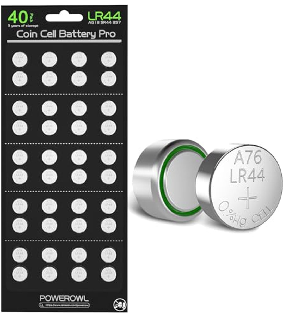 Knoopcelbatterijen - Kleine batterijen - Apparaten Aandrijven - Hoge Energiedichtheid - 40 Stuks - Zilverkleurig