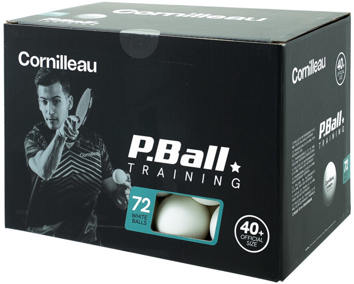 Cornilleau Tafeltennis Ballen (72st.) P-ball 1* Wit
