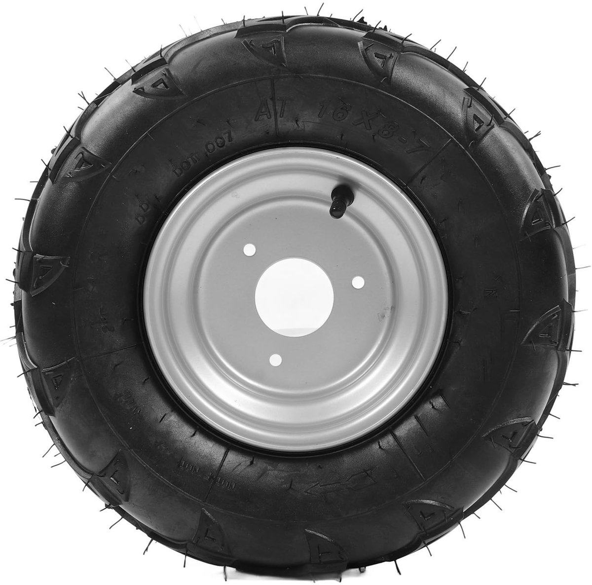 Dailygoods- Vierseizoenenbanden 16 x 8 7 - Geïntegreerde installatie - ATV/UTV/Go-Kart - Rubber/Metaal - Verbeterde veiligheid - Uitstekend rijcomfort - Banden