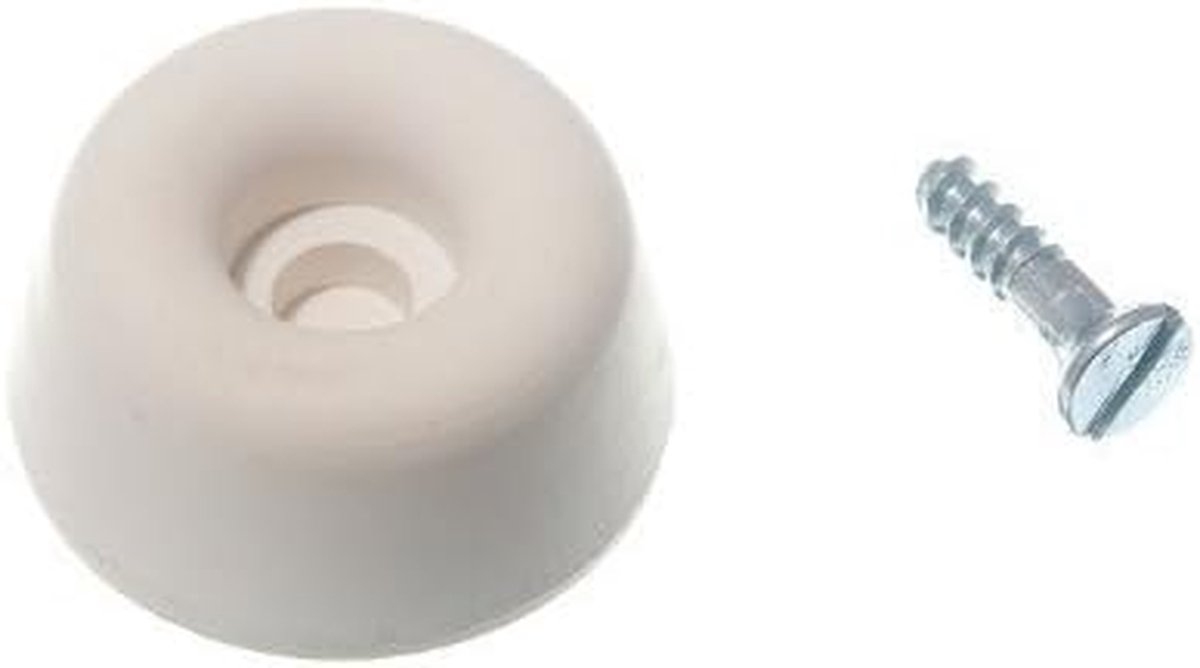 Toiletbril buffers - Rubberen stoppers - Meubels beschermen - Zachte demping - 8 stuks - Wit