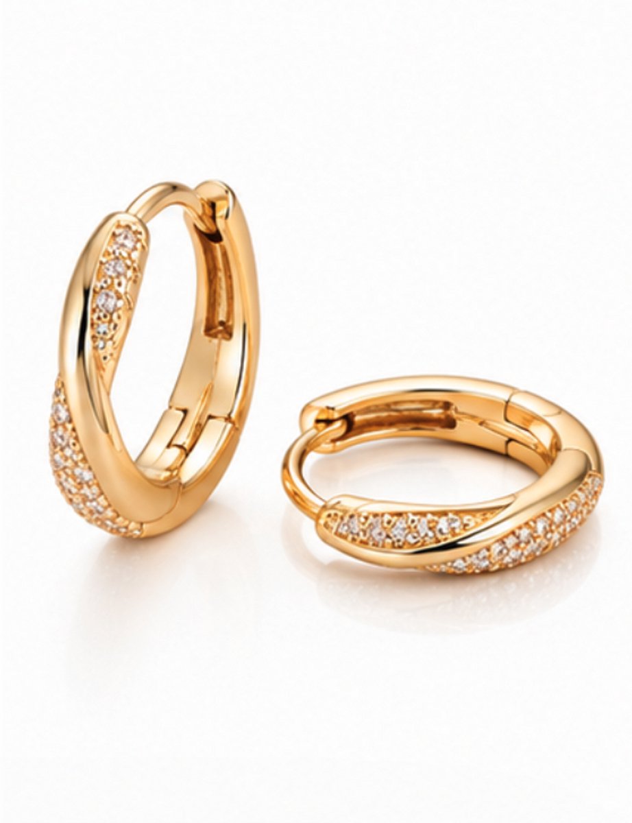 Oorbellen - Goudkleurig - roestvrij staal - verguld - Sieraden - Oren - Vrouwen- verjaardag cadeau - cadeau - Schattige Oorbellen