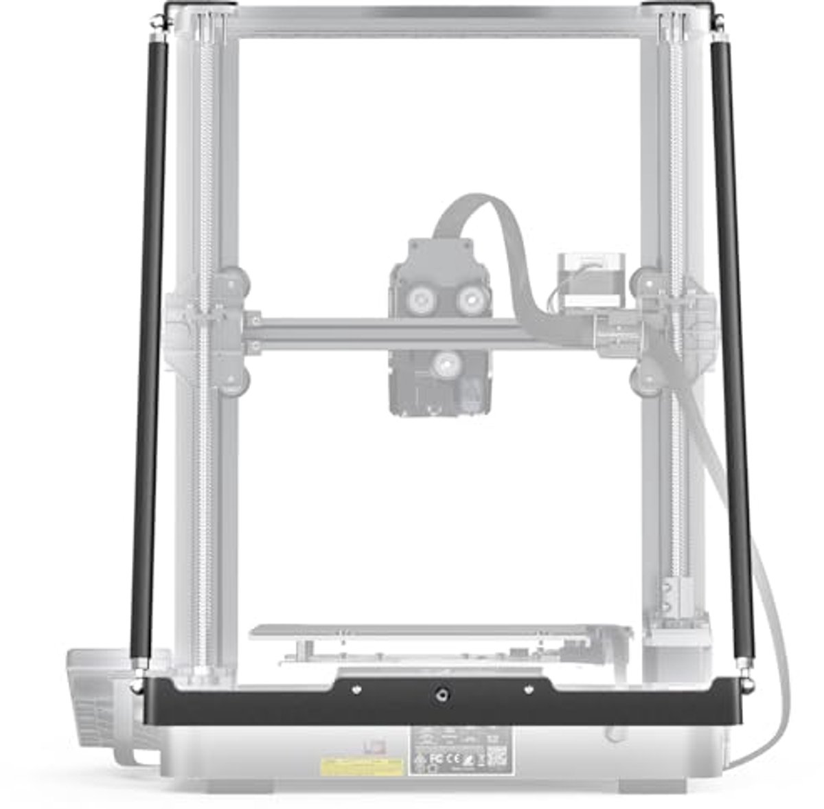 Printer Steunstangen Kit - Frame Stabilisatoren - 3D Print Stabiliteit - Mat Aluminium Ontwerp - 40 cm Pakket - Grijs