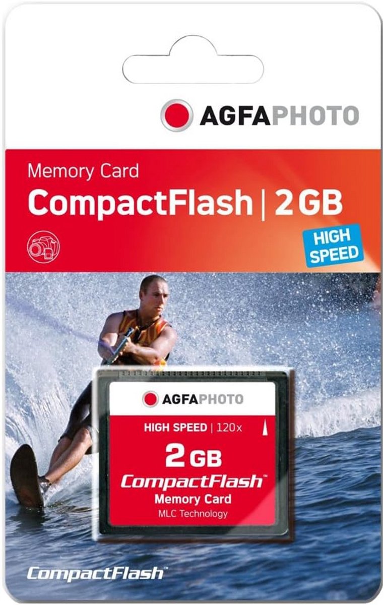 Geheugenkaart - Compact Flash - Foto's Opslaan - Snelle Data Transfer - 2 GB - Grijs