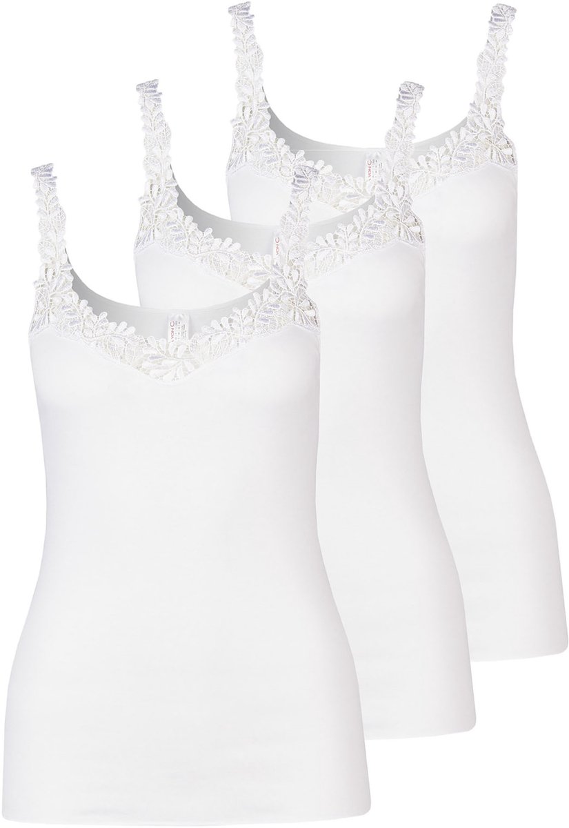 Dames hemd met bandjes GOTS Fine Cotton