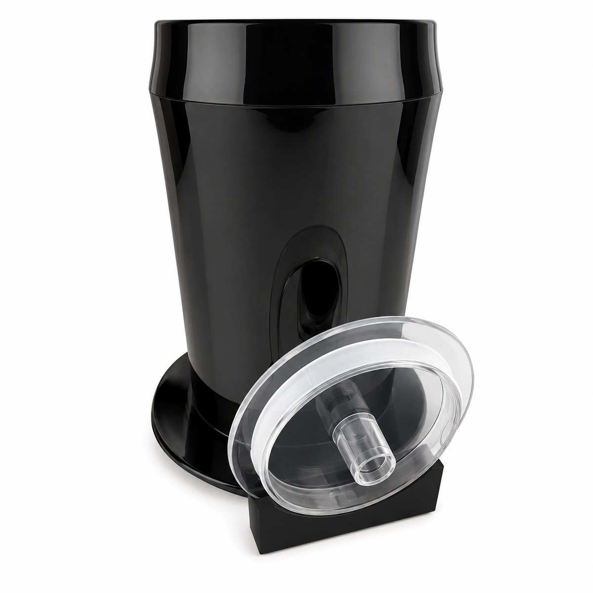 Philips Senseo CA6500/60 Melkopschuimer Dekselhouder - Dekselhouder Voor Melkopschuimer - Senseo Melkopschuimer Accessoires - Keuken Organizer - Ruimtebesparende Deksel Opberger - Koffiehoek Accessoire - Aanrecht Organizer - Zwart