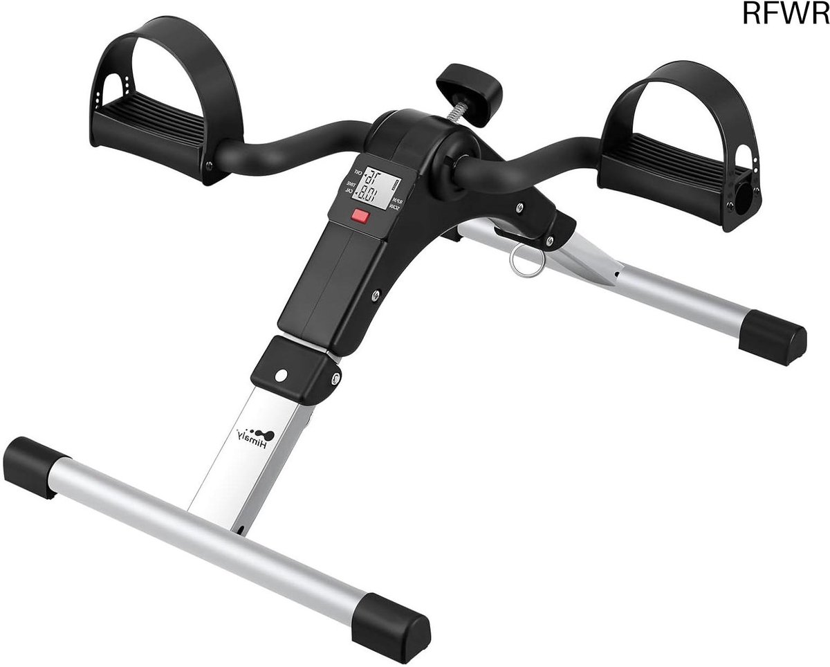 Mini Hometrainer - Oefenfiets Pedaal - Arm en Been Training - Opvouwbaar Ontwerp - Met LCD Scherm - Zilverkleurig