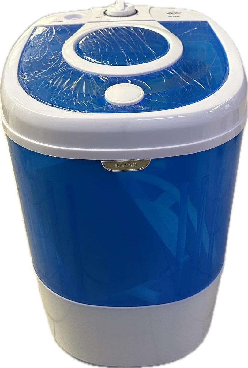 Draagbare Wasmachine - Kleine machine - Snel wassen - Toploader model - 2 kg capaciteit - Blauw Wit