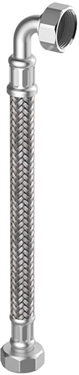 Flamco Meiflex Panzerschlauch verwarming 1 inch IG x 1" bocht, 300 mm, M4327.0234.30
