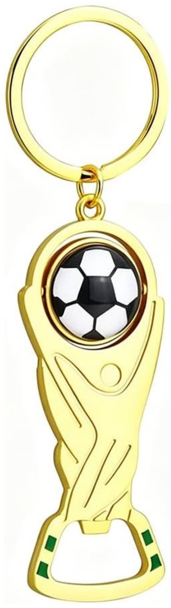 Kraftverdia Voetbal Sleutelhanger met Flesopener – WK 2026 Keychain – Creatieve Bieropener Sleutelhanger – Cadeau voor Voetbal Liefhebbers