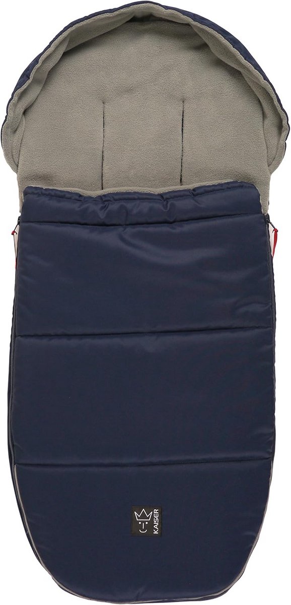 Kinderwagen Voetenzak - Baby deken - Baby warm houden - Waterafstotende buitenstof - 72 x 45 cm - Bruin melange — afbeelding 3