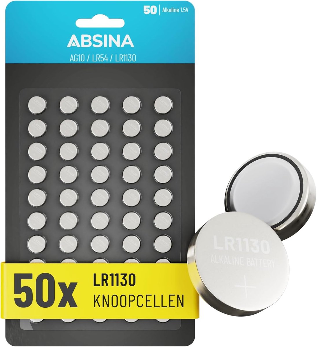 Knoopcel Batterijen - Kleine Batterijen - Apparaten Voeden - Lange Houdbaarheid - 50 Stuks - Zilver