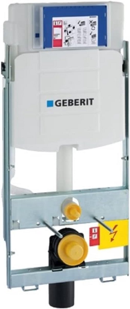 Montageelement Wandtoilet - Toilet Ophanging - Badkamer Installatie - Handbediend - 114 cm - Wit
