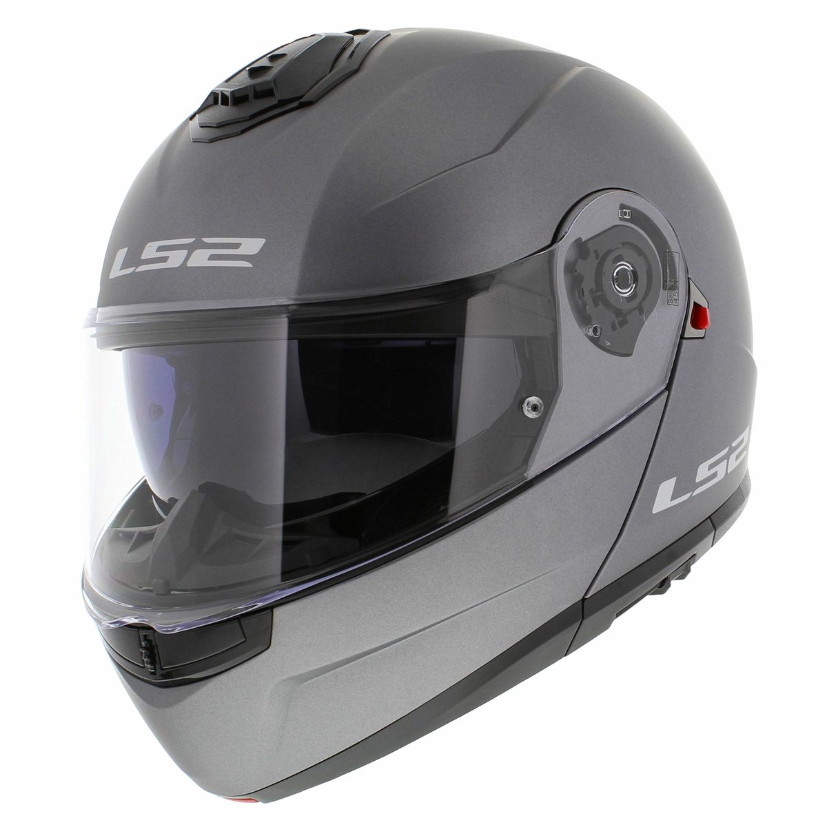 LS2 FF908 Strobe II Mat Titanium 06 Systeemhelm - Helm
