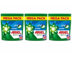 Ariel 3-in-1 Pods - Alpine - 50 pods x 3 packs 150 pds