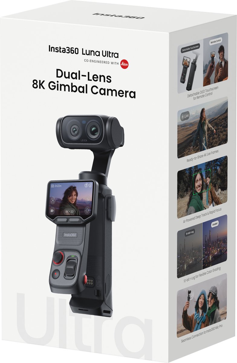 Insta360 - Luna Ultra Creator Bundle Stellar White - Actioncam - Gimbalcamera