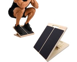 AJ-Sports Slant Board - Stretch Board – Balans Bord - Kuit Stretcher - Incline Board - Squat Wedge - Voetensteun bureau - Balans trainer - squad block - Verstelbaar
