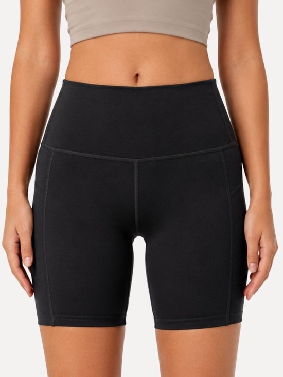 Dancer Dancewear® Hot Bikepants dames - Langere hotpants Zwart Viscose - Kort strak broekje - Dans en sport - Maat 36 - Maat S van Dancer Dancewear — afbeelding 5
