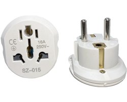 3 stuks Uk Stekker - Reisstekker- Engelse Stekker naar Europa - Wereld naar EU Adapter Van US, USA, Engeland, Amerika, China, Canada, Japan Stekker