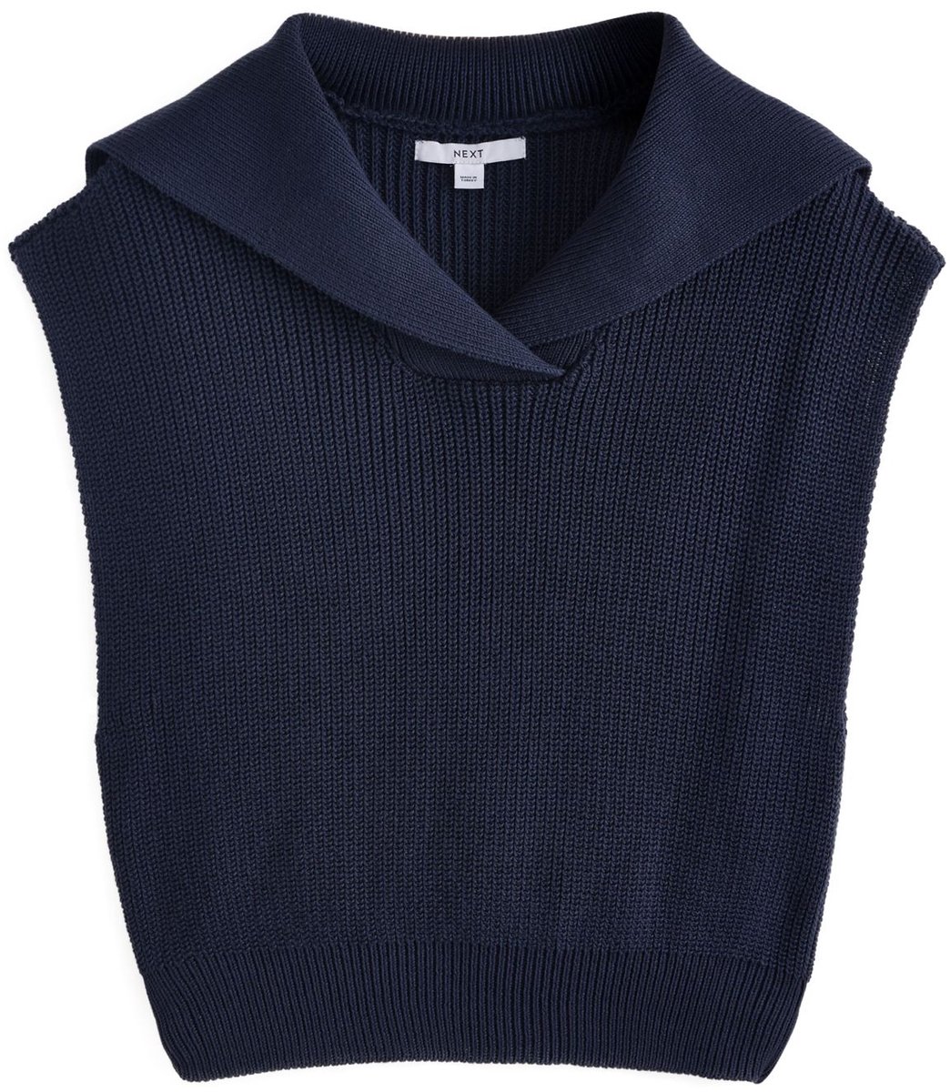 Next - Dames - Gebreide tanktop - Blauw