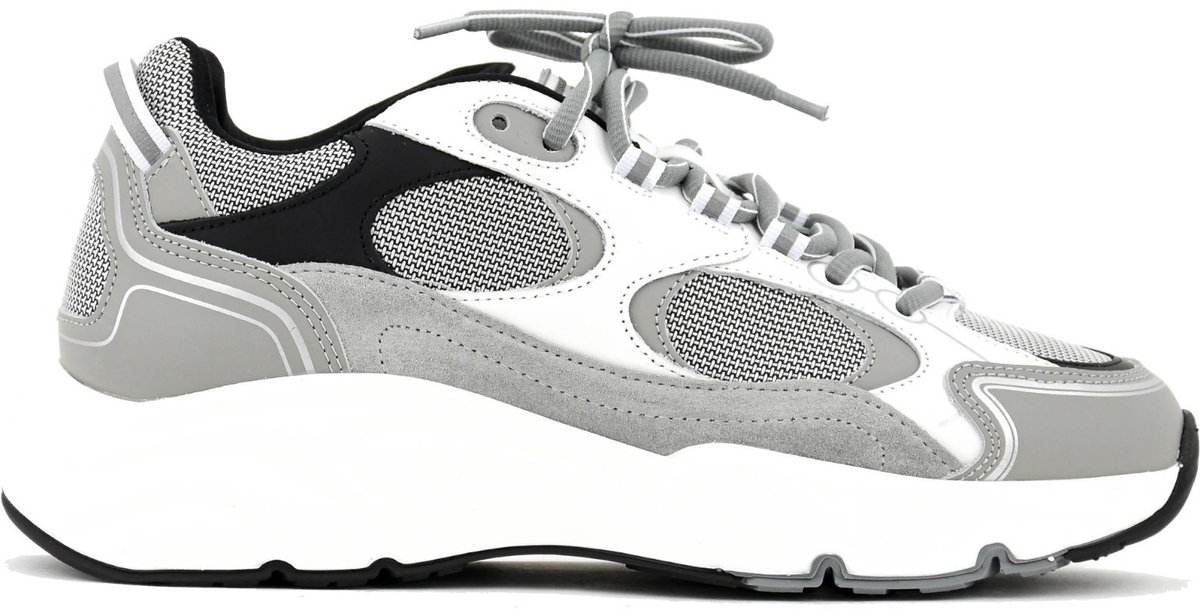 Cleens Heren Sneaker Wit Pulse Runner Bianco