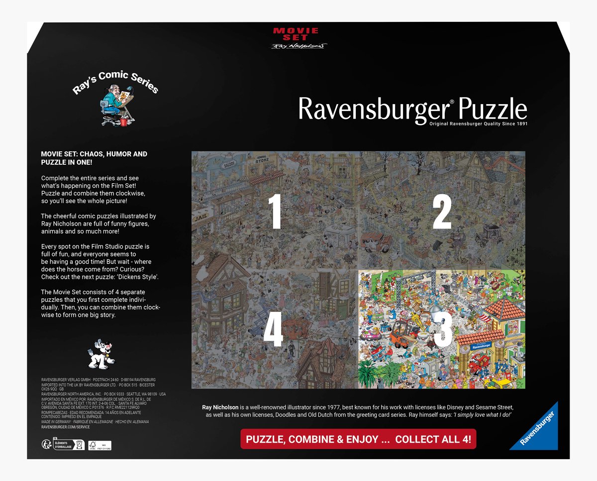 Ravensburger Ray's Comic Series - Movie set 3 - Filmset - 1000 stukjes Legpuzzel — afbeelding 3