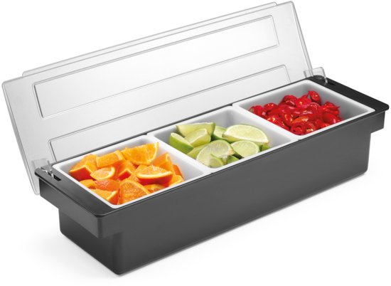 Bar Up - Barman Container - 3 Compartimenten - Geschikt voor Cocktails - Transparante Deksel — afbeelding 3