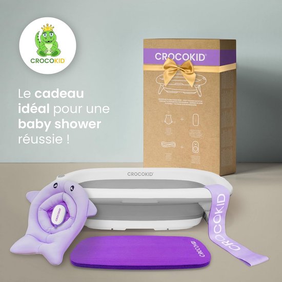 Opvouwbaar Babybad met Zitje en Accessoires - 0 tot 5 Jaar - Draagbaar Reisbad — afbeelding 5