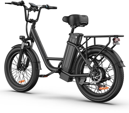 Qekud E20 Elektrische Fiets - 20" Vetbanden - 48V 13Ah Accu - 100km Bereik - Shimano 7 Versnellingen - Zwart van Qekud E20 Elektrische — afbeelding 2