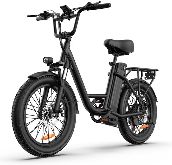 Qekud E20 Elektrische Fiets - 20" Vetbanden - 48V 13Ah Accu - 100km Bereik - Shimano 7 Versnellingen - Zwart van Qekud E20 Elektrische — afbeelding 3