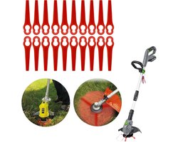 Set van 20 vervangende messen voor grasmaaiers – Kunststof maaimessen – Kunststof messen voor grasmaaiers en trimmers (geschikt voor GE-CT 18 Li Kit, GE-CT 18 Li-Solo, GC-CT 18/24 Li-Solo, GC-CT 18/24 Li P-Solo en GC-CT 18/24 Li P Kit)