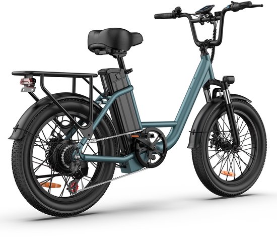 Qekud E20 Elektrische Fiets - 20" Vetbanden - 48V 13Ah Accu - 100km Bereik - Shimano 7 Versnellingen - Groen van Qekud E20 Elektrische — afbeelding 5